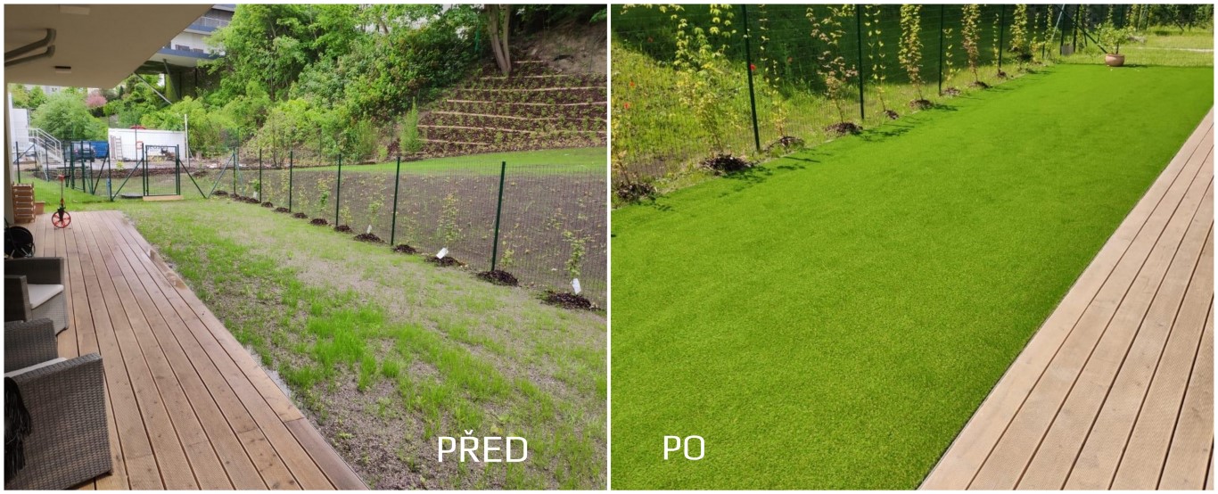 realizace před a po